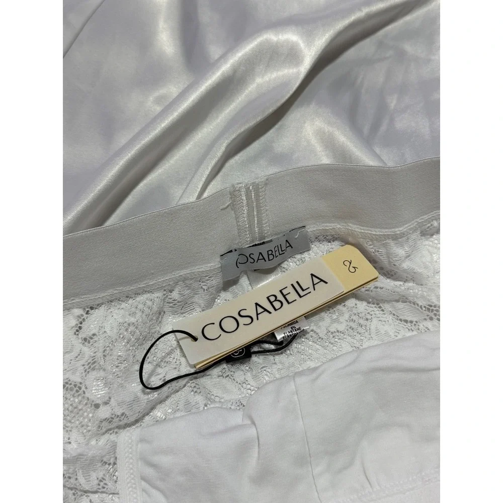Cosabella Never‎ Say Never Mens Sports Brief White Lace Underwear size XL